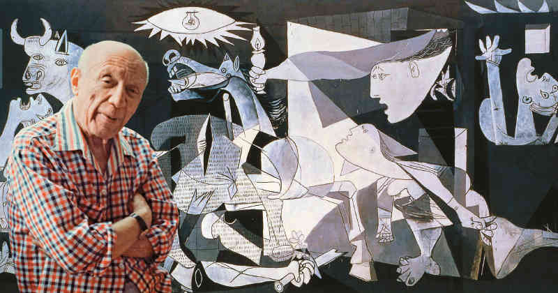 Exposición ‘Picasso y el viaje de El Guernica’ en el Paseo del Salón de Granada
