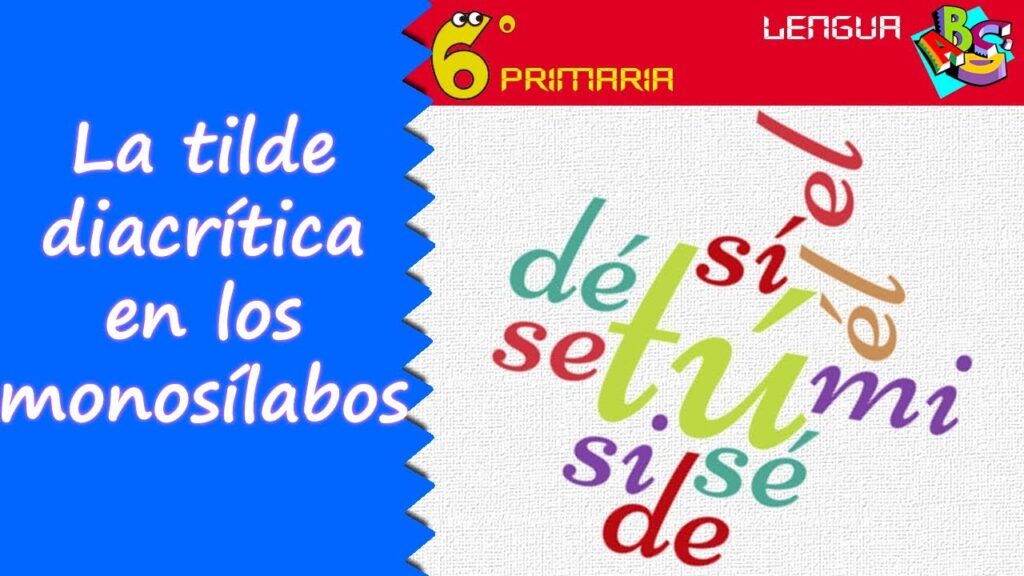 Monosílabos y tilde diacrítica.